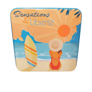Coffret biscuits bretons décor plage