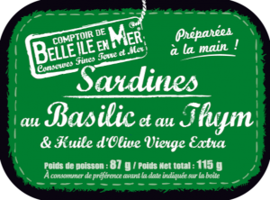 Sardines au Basilic et au Thym 115g