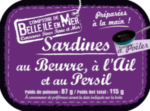 Sardines au Beurre, Ail et Persil 115g