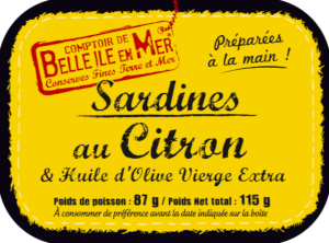 Sardines au Citron 115g