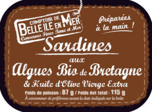 Sardines aux Algues Bio de Bretagne 115g