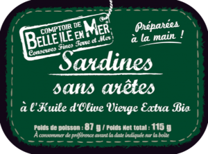 Sardines Sans Arête à l'Huile d'Olive Bio 115g