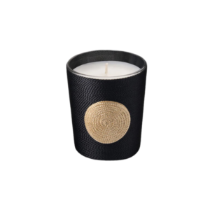 Bougie noir et or senteur Oud