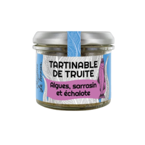 Rillettes de truite, algues, sarrasin et échalotes