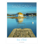 Affiche photo maison bleue Saint Cado
